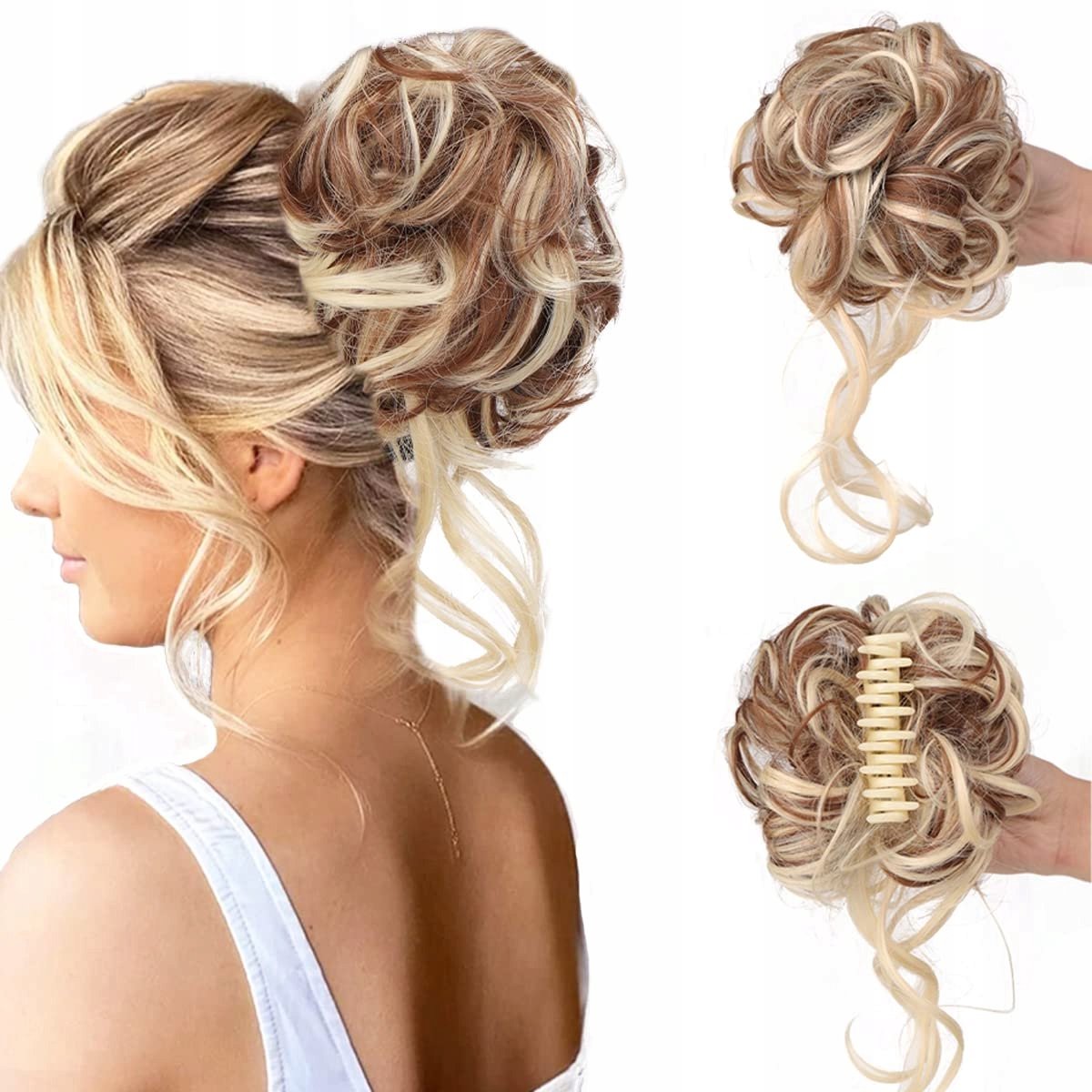 Synthetische Haarstukken met Klip: Dichte Krullen voor een Natuurlijk Effect