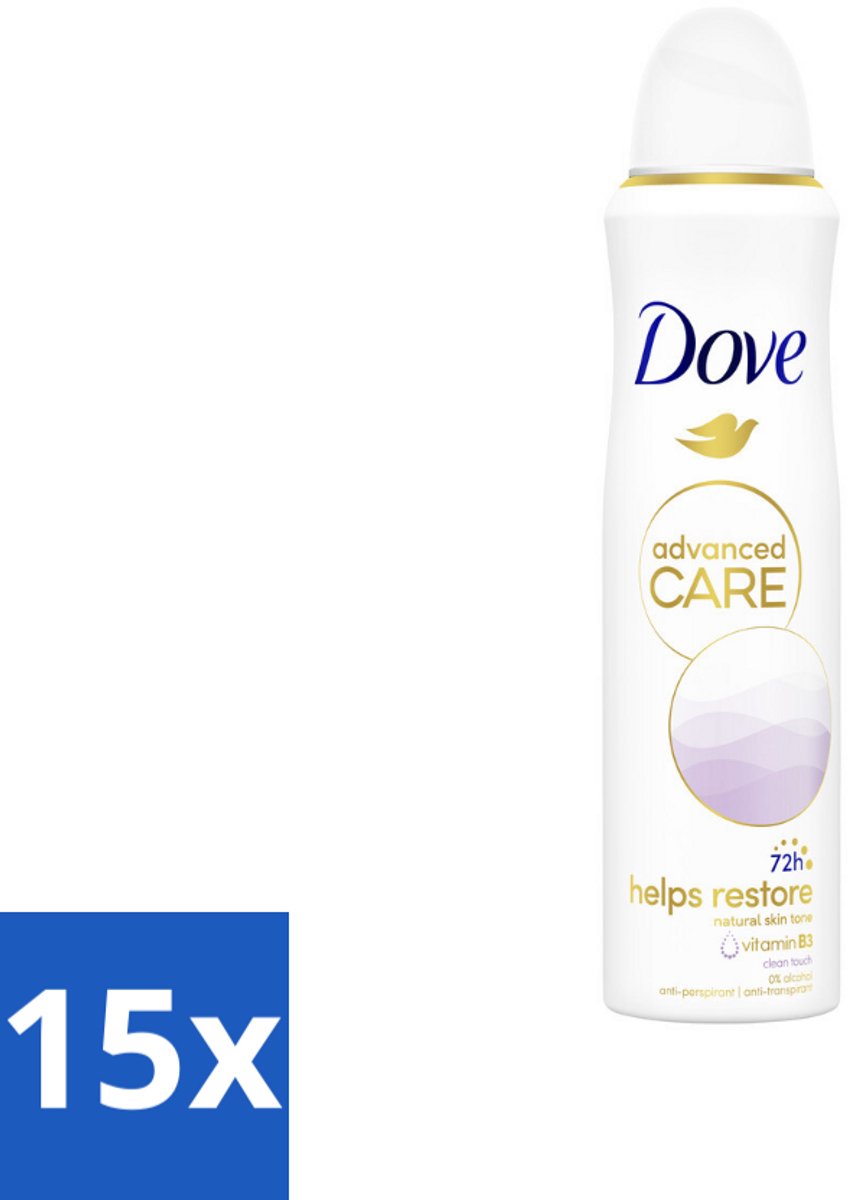 Dove – Deodorant Spray – Clean Touch – 150 ml - Bulkverpakking - 15 stuks