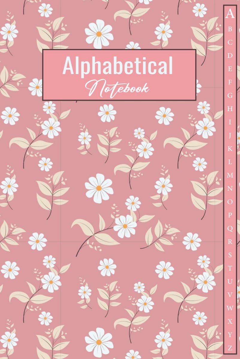 A To Z Notebook: A5 Lined Notebook with Alphabetical Tabs Printed - Small Notebook Organizer - 4 Pages per Letter - ShopVlot