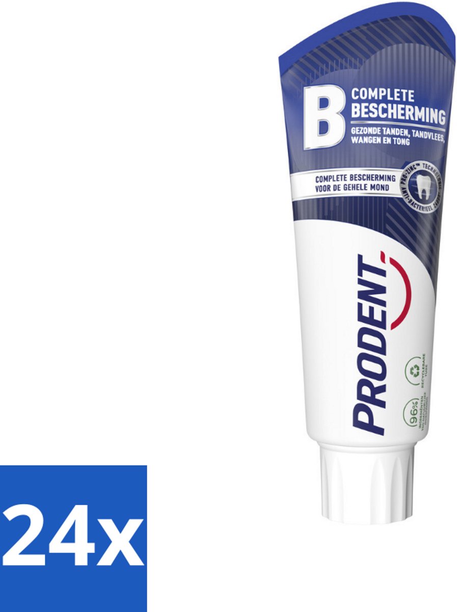 Prodent – Tandpasta – Complete Bescherming – Pro-Zinc Technologie – 75 ml - Voordeelverpakking - 24 stuks