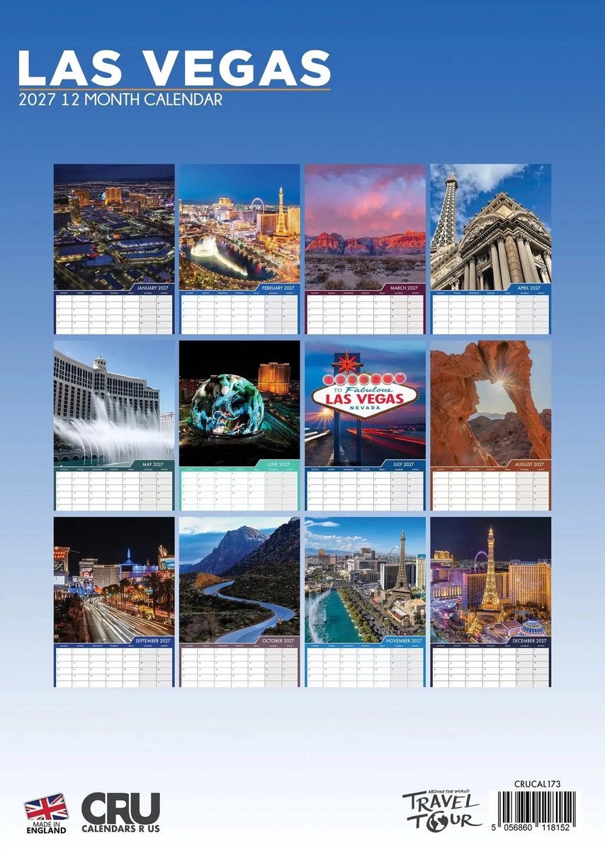 Las Vegas A3 Kalender 2027