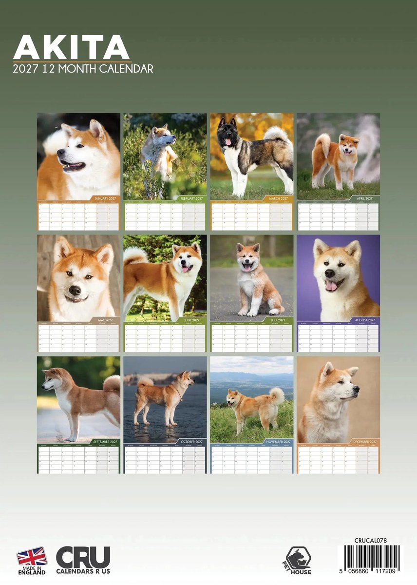 Akita A3 Kalender 2027