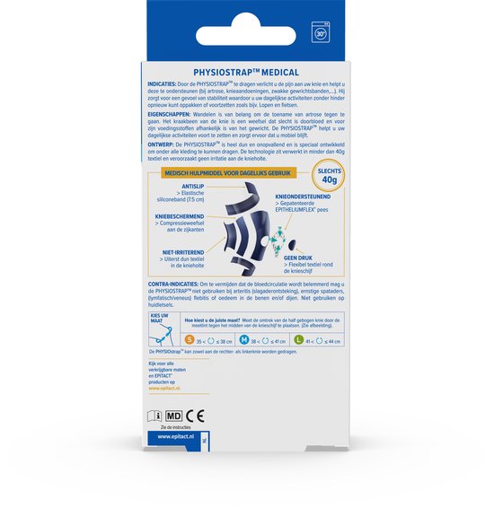Epitact Knie medical maat S 35-38 1 Stuks van Epitact — afbeelding 3