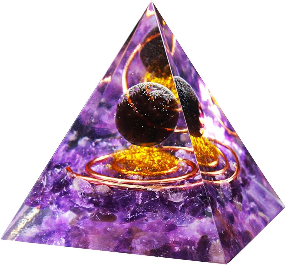 Grote Kristallen Piramide van Maansteen voor Yoga, Meditatie, Chakra Balans en Stressverlichting