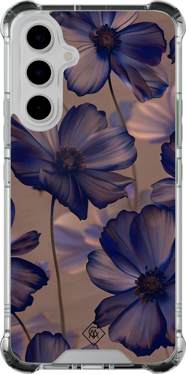 Casimoda® hoesje - Geschikt voor Samsung Galaxy A55 - Twilight Petals - Shockproof case - Extra sterk - - Multi, Transparant
