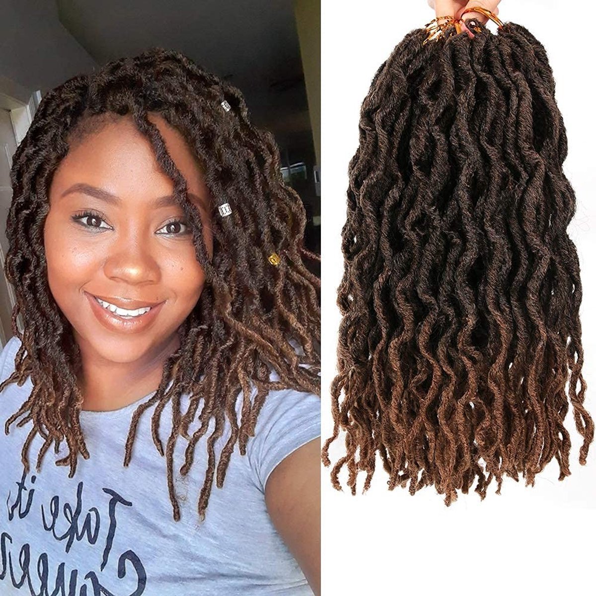 Elzusha - Kunstmatige Locs Haakhaar - 12 Inch - 6 Stuks