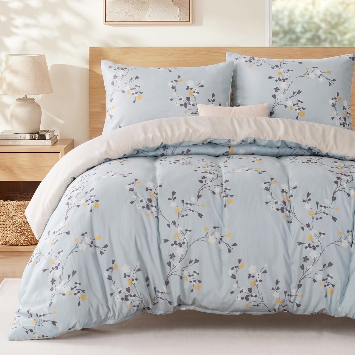 Elzusha - Zomer Dekbedovertrekset met Bloemenprint