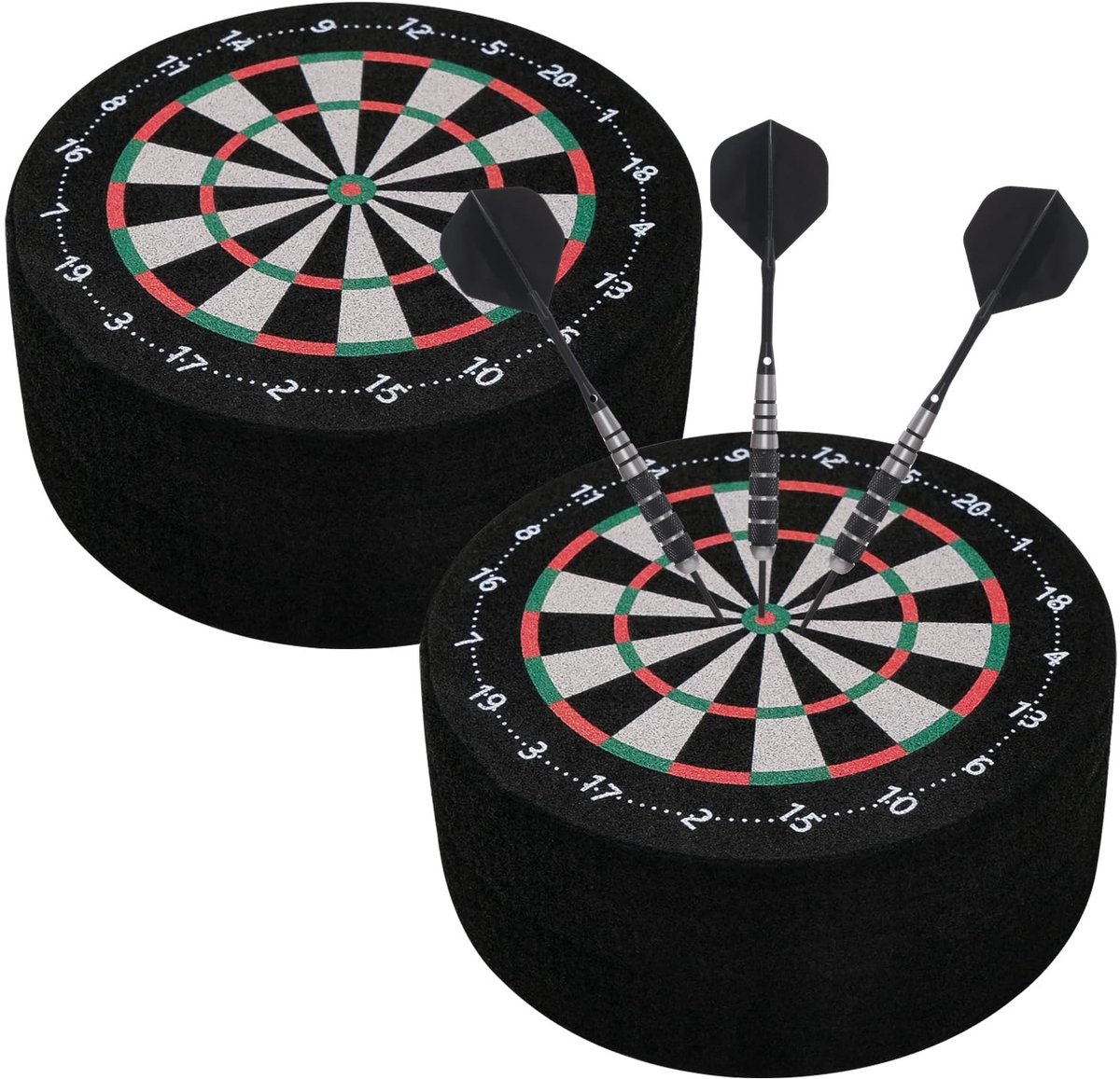 Elzusha - Set van 2 Mini Dartbases met Opslagruimte