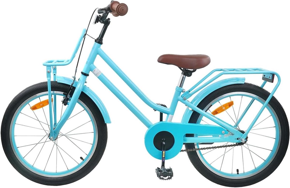 Kinderfiets sfiets sfiets Buiten spelen Stabiel stalen frame 22 inch Hemelsblauw