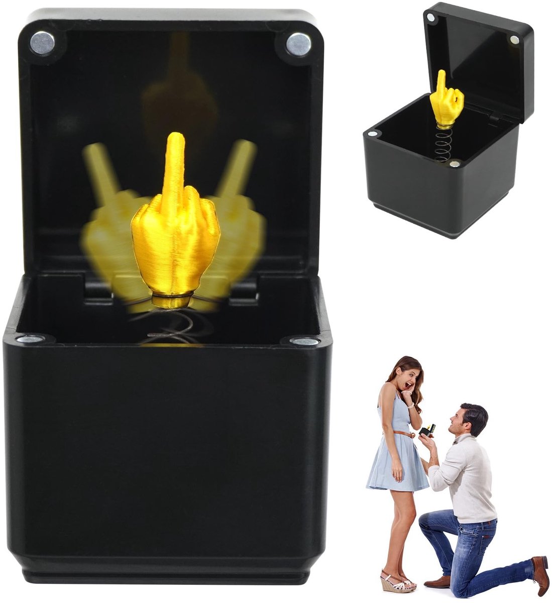 Elzusha - Mittelfinger Grappige Cadeau Box - Verrassingscadeau voor Volwassenen