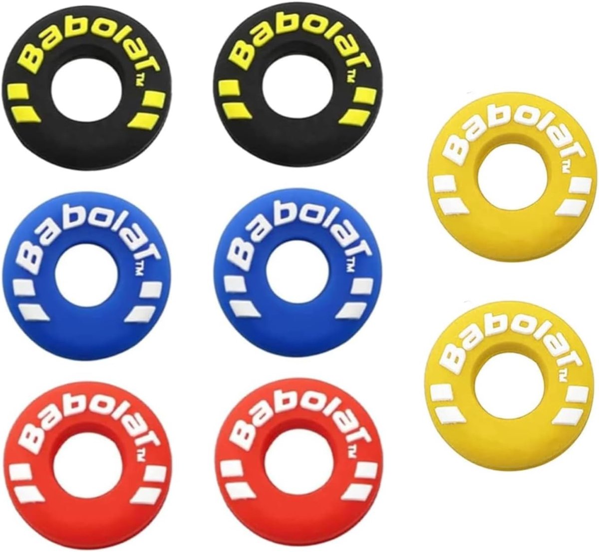 Vibratie Demper voor Tennisrackets en Squash, 8 Stuks Rubber Shock Absorber voor Vermindering van Trillingen en Schokken tijdens het Spelen