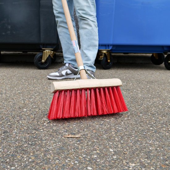 Talen Tools - Bezem - Halfrond - 31 cm - Rood - Compleet van Talen Tools — afbeelding 2