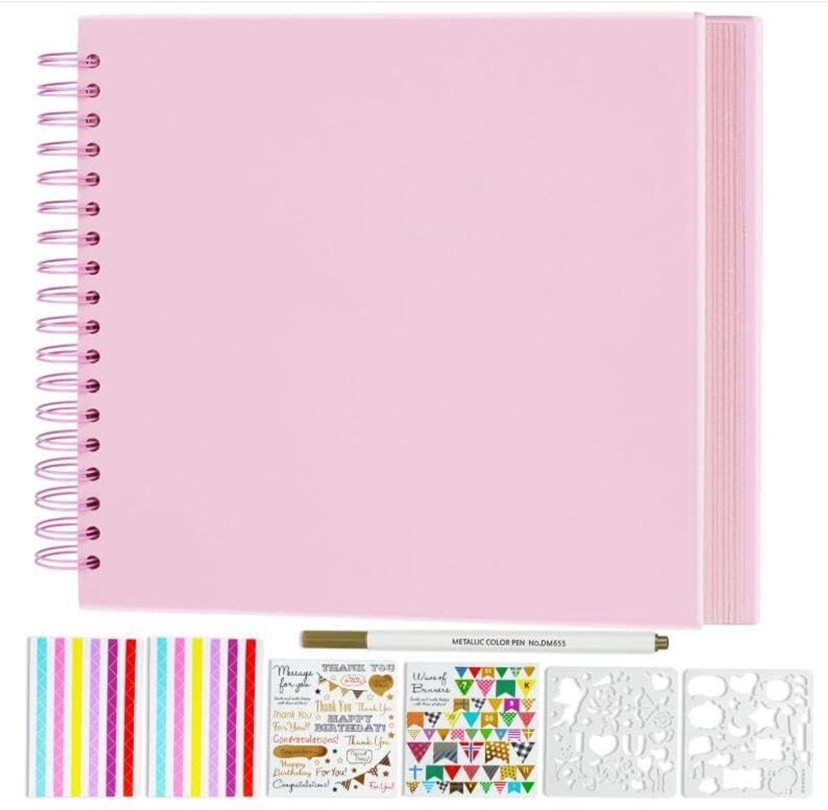 Solidchoice - DIY Fotoalbum met 20 Pagina's en Decoratieve Stickers