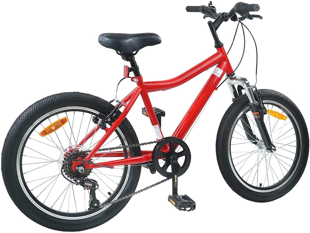 Solidchoice - Fiets 20 Inch met 6 Versnellingen voor Kinderen
