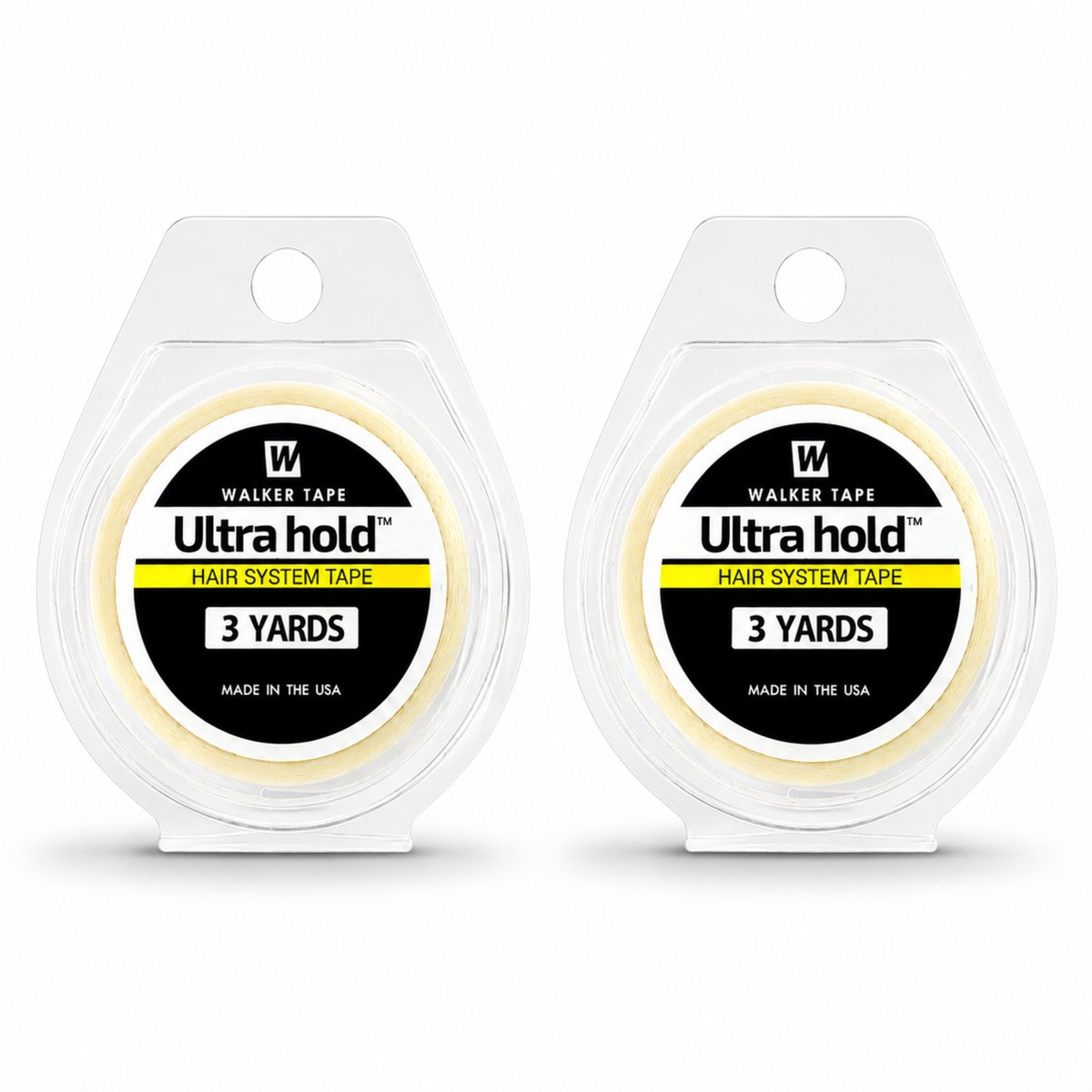 Walker Tape Pruiken Tape - Ultra Hold - Hair System Tape voor Lace-Frontpruiken en Haarwerken - 3 yards x 1.27 cm – 2 Stuks