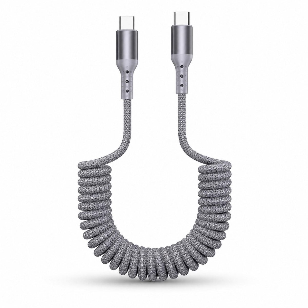 Solidchoice - USB C naar USB C Spiraalkabel 1,5M