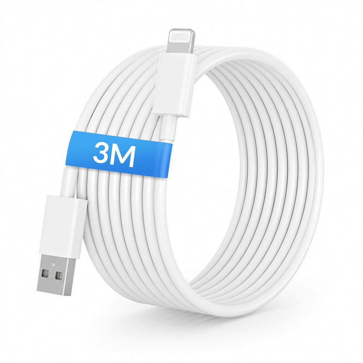 Solidchoice - USB A naar Lightning Oplaadkabel 3M