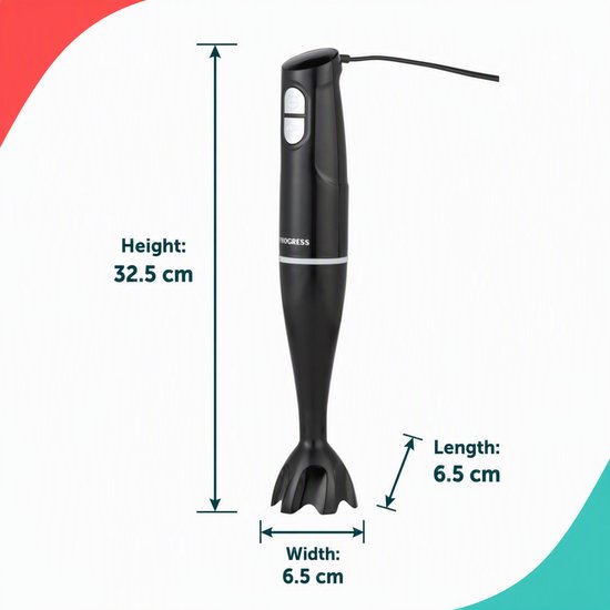 Progress Staafmixer - turbofunctie - RVS mes - lichtgewicht van Merkloos — afbeelding 2