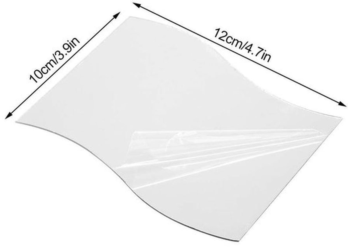 Muurstickers - 6 Stuks Set - Zelfklevende Spiegelstickers - Wanddecoratie - Waterdicht - Geschikt voor Slaapkamer/Woonkamer/Badkamer - Wandspiegels
