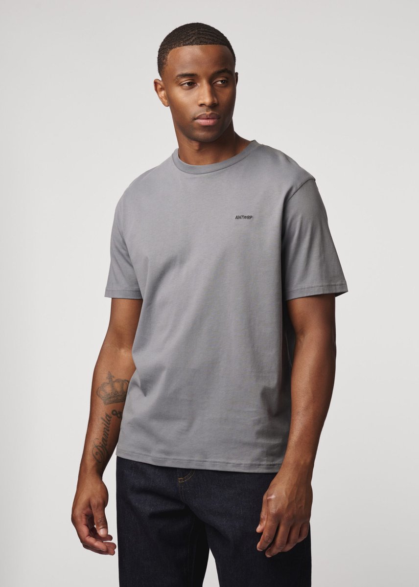 ANTWRP - Heren t-shirt - Maat L - Mannen - GRIJS -