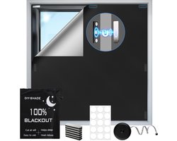 Verduisteringsgordijn 100 x 148 cm – 100% Lichtdicht – Magnetisch Zonder Boren – Warmte-isolerend & Op Maat Te Knippen