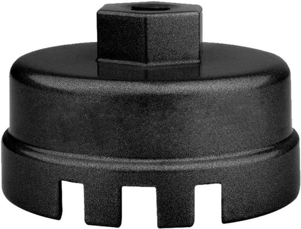 Aluminium Oliefiltersleutel voor Auto - Handige Dopsleutel voor Oliefilter - Oliefiltergereedschap voor Autoolieverversing in Zwart - Betrouwbaar en Duurzaam