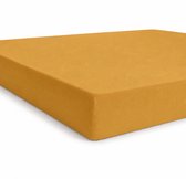 Bed Care Jersey Stretch Hoeslaken - 200x200/220 - 100% Katoen - 40CM Hoekhoogte - Oker