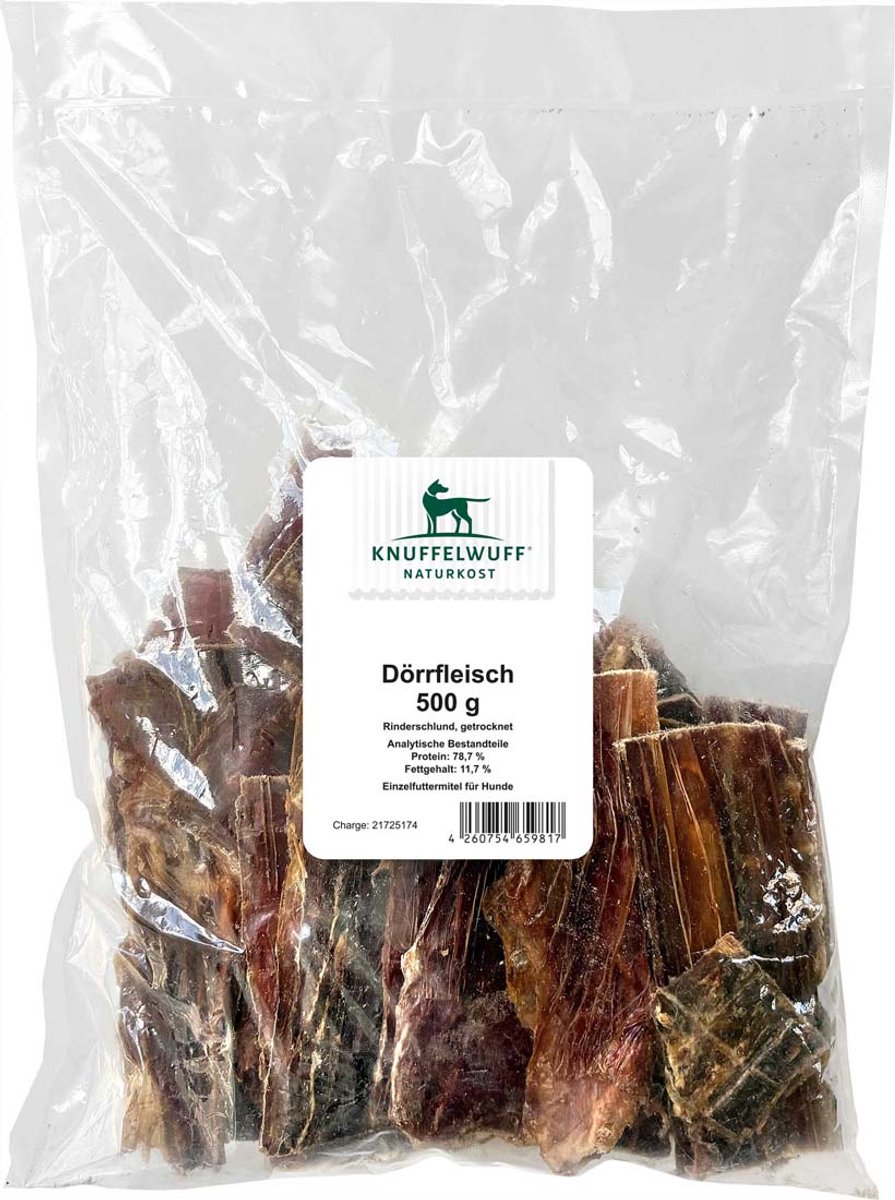 Knuffelwuff Gedroogd vlees 500g