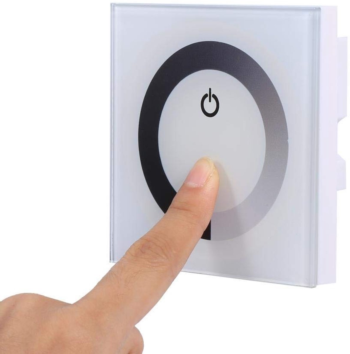 Dimmer Schakelaar - Wit - Herbruikbare Kunststof - Voor Eenkleurige LED-Lichtstrip