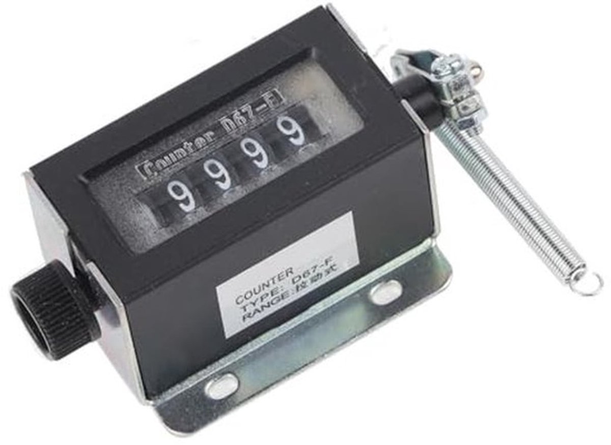 Klikteller 5-cijferig - Mechanische Slagteller - Telmachine Toepassing - Nauwkeurig Tellen - Digitale Display - Eenvoudig in Gebruik