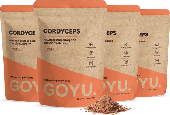 GOYU® - Cordyceps Poeder Biologisch Multipack 240
