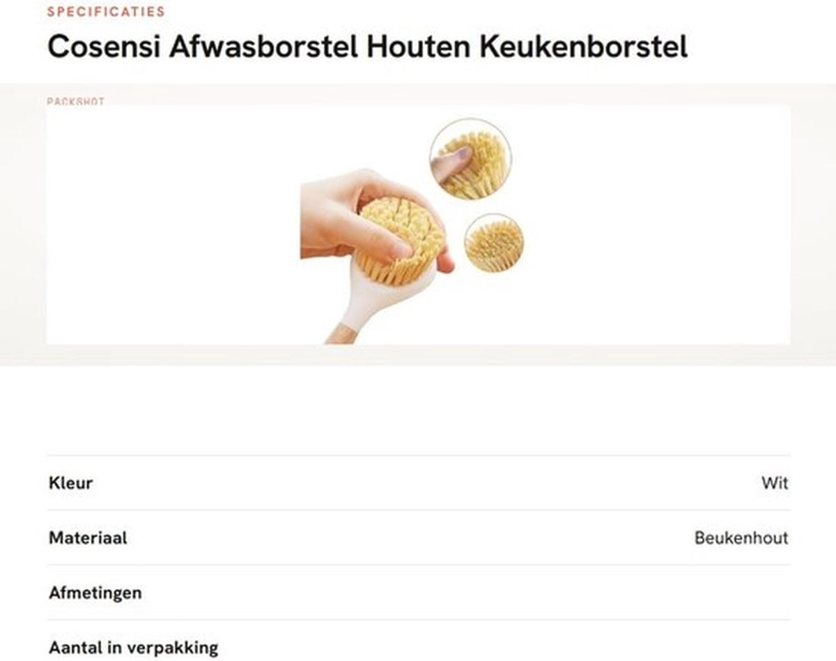 Afwasborstel met antislip handgreep - Houten afwasborstel - 2 stuks - Schrobborstel - Natuurlijk sisal - Effectieve reiniging - Vaatwasborstel