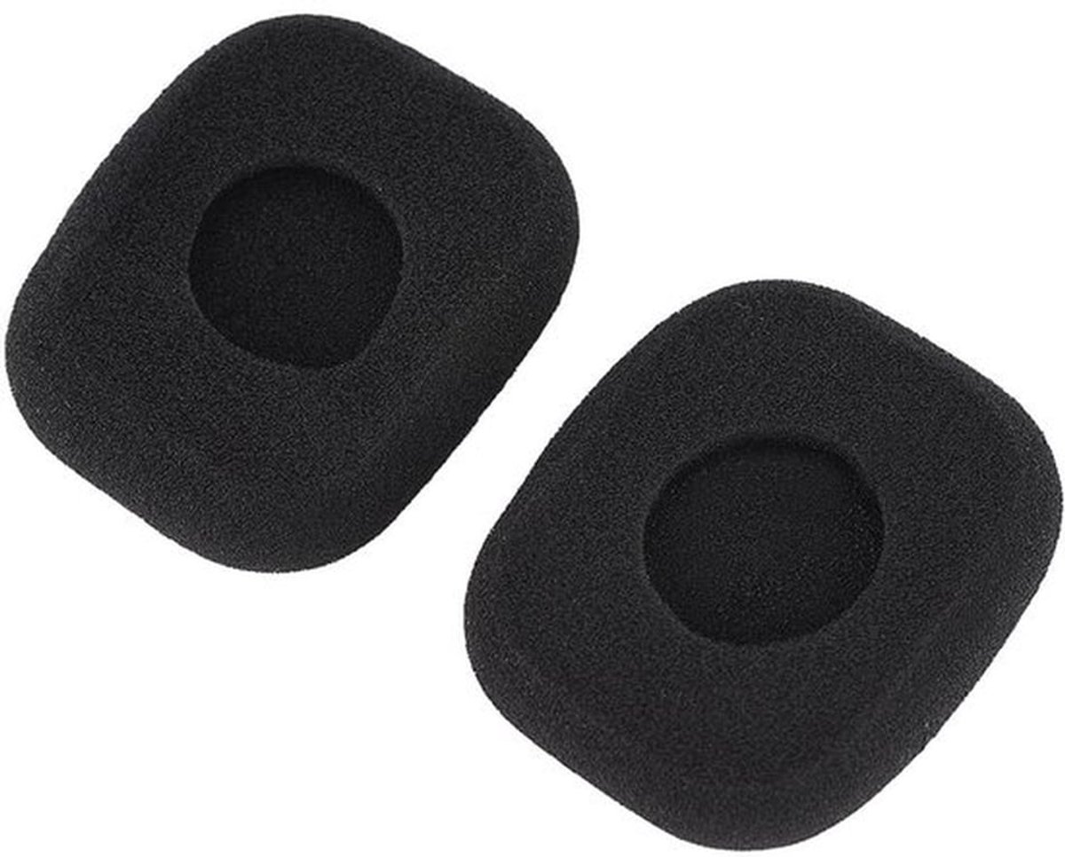 Oorkussens Vervanging - Ademend Schuim - Geschikt voor B&O BeoPlay Form2 2i LC8200 - Vierkante Oorkussens - Afmetingen 5,5 × 4,5 cm - Comfortabel Draaggevoel - Koptelefoonhoes