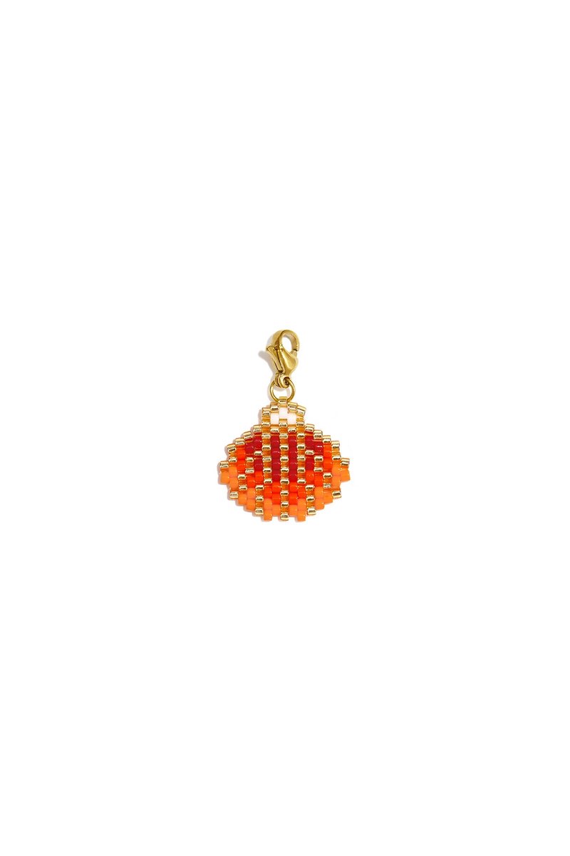 Lilli June - Schelp Bedel - Glas & Stainless Steel - - Oranje