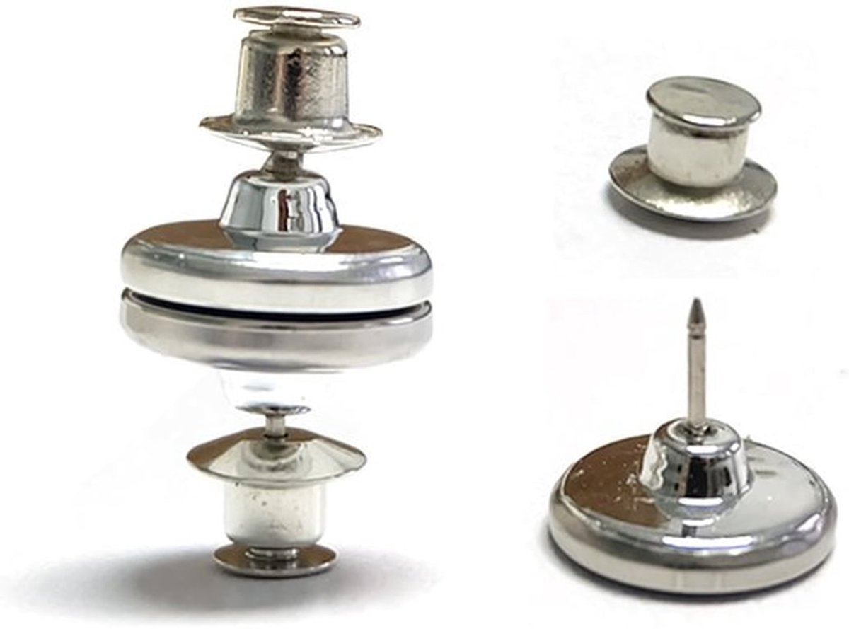 Gordijnbevestigingen 10 Sets - Magnetische Sluitingen - Ronde Clips - Gordijnaccessoires - Verduisterende Gordijnen - Stevig en Decoratief - Gordijnclips