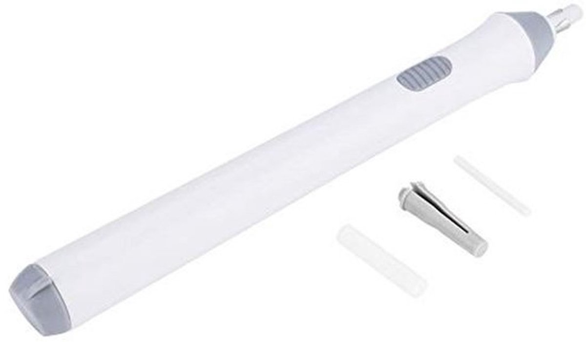 Elektrische Automatische Gum - Creatief Tekenen - Batterijgevoed - Wit - 22 Gumvullingen - Perfect Voor Kunstenaars - Inclusief Navullingen