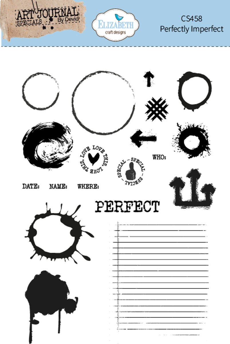 ECD Clear stamps A5 - Perfectly imperfect