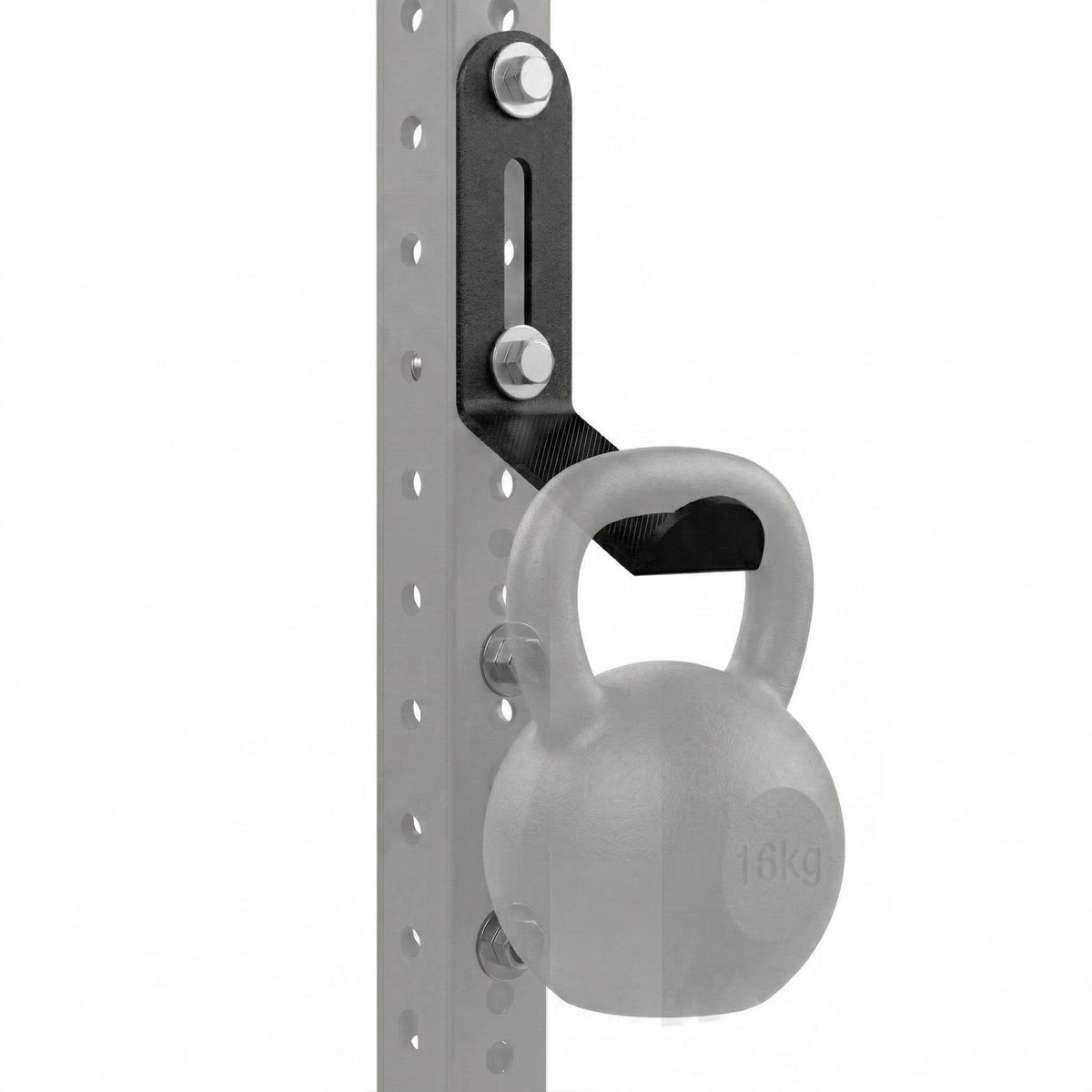 Solidchoice - Universele Kettlebell Houder voor Power Rack met Siliconen Pad