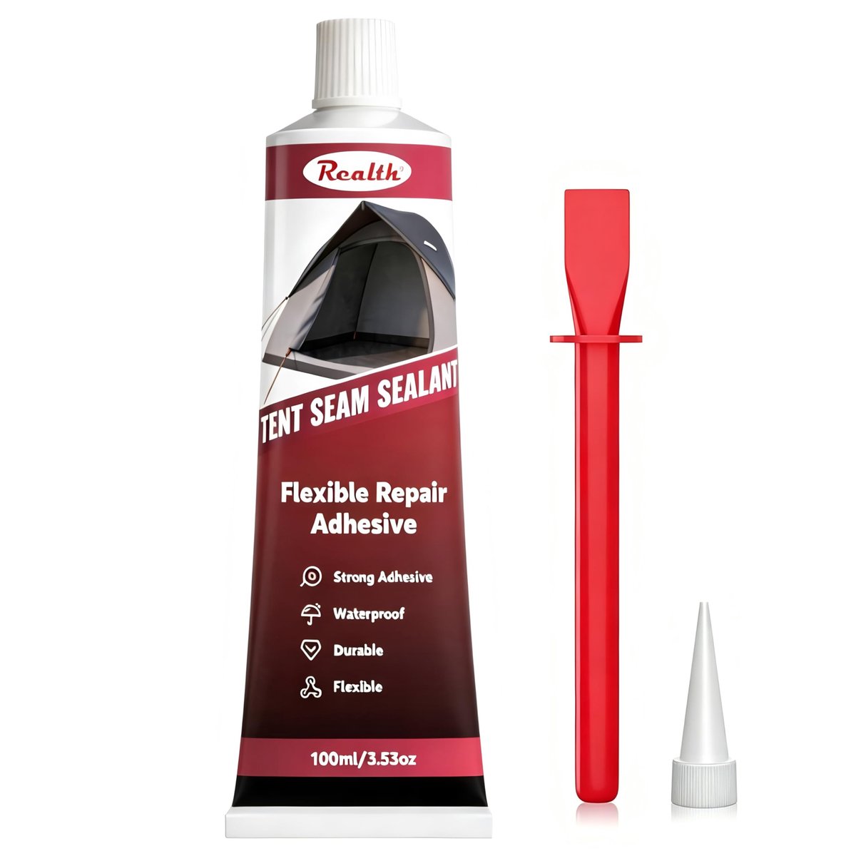 Solidchoice - Transparante Naadlijm 100 ml met Kwast voor Waterdichte Reparaties