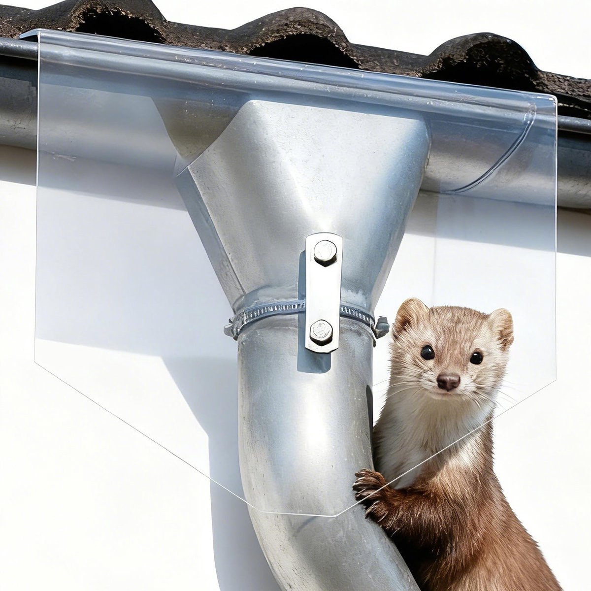 Solidchoice - Transparante Martenbescherming voor Afvoerbuizen