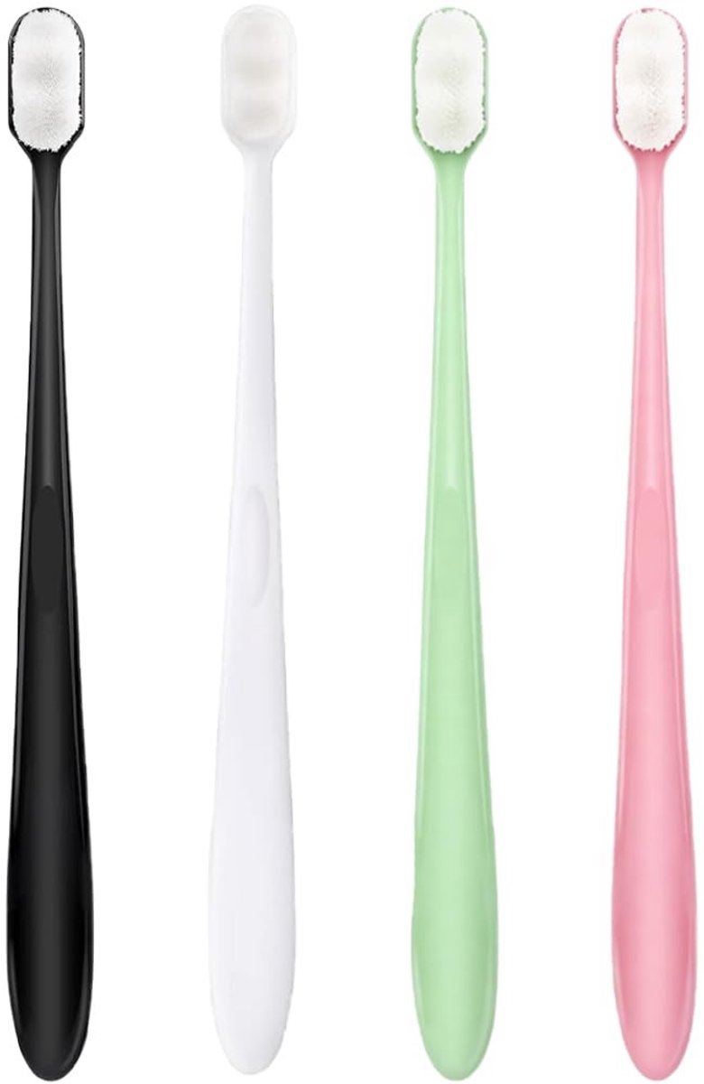 Solidchoice - Set van 4 Zachte Handtandenborstels voor Gevoelige Tanden