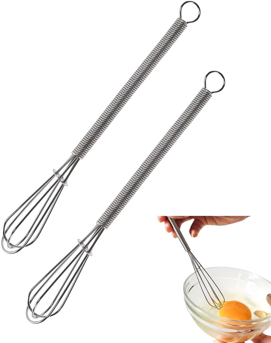 Solidchoice - Set van 2 Mini Keuken Kloppers voor Eieren en Room