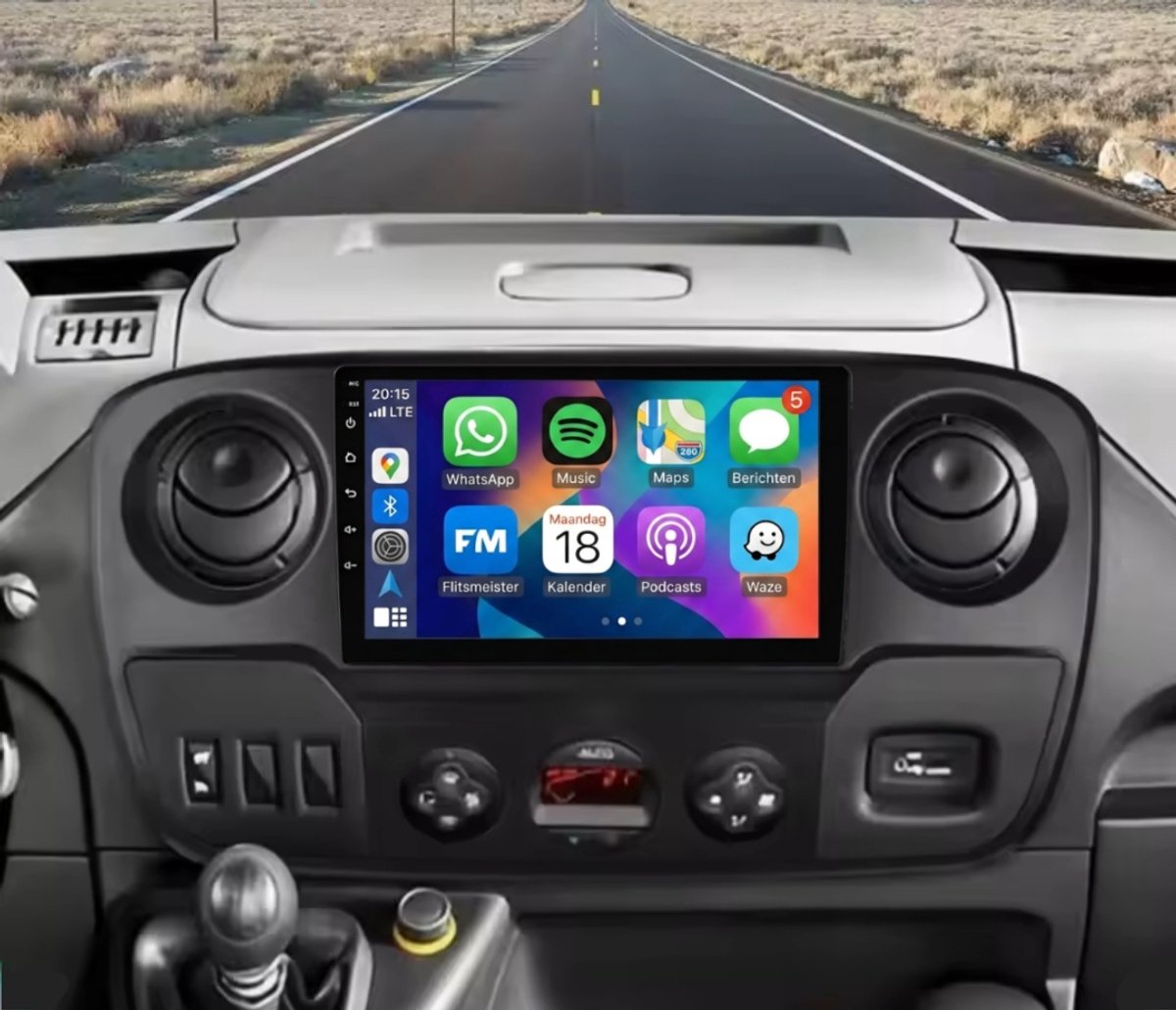 Autoradio 2/32GB met Carplay en Android auto | Geschikt voor Opel Movano, Renault Master, Nissan NV400 2010-2021 | Radio scherm met Navigatie | 2010 2011 2012 2013 2014 2015 2016 2017 2018 2019 2020 2021