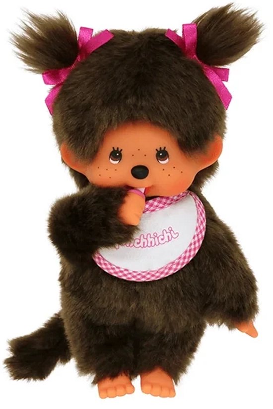 Monchhichi - Meisje Met Slab Roze 20cm van Monchhichi — afbeelding 4