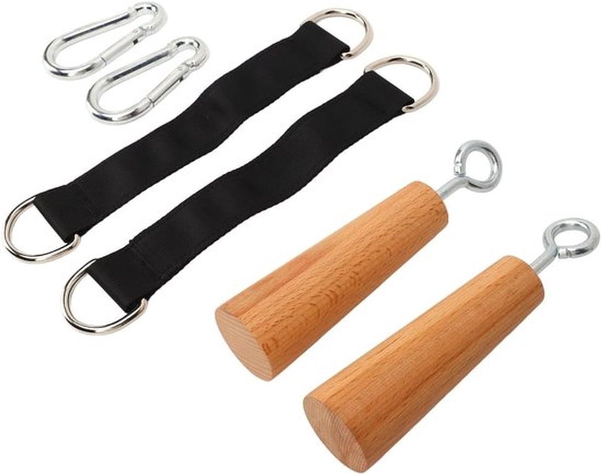 Houten Trekstangen Grips voor Thuis Gym, Vingerkracht Trainer, Grip Versterking voor Bovenlichaam en Fitness Accessoires
