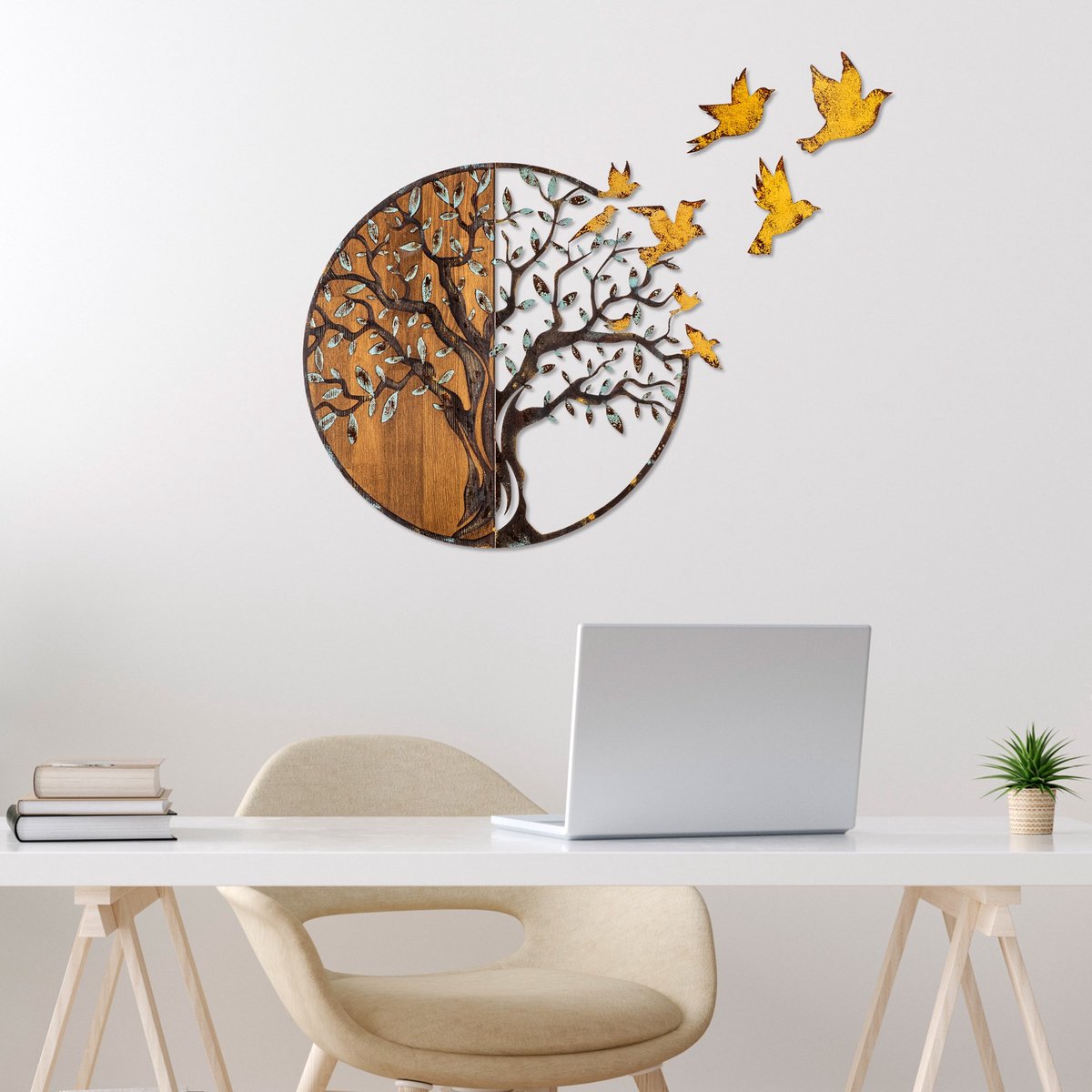 Asir - Wanddecoratie - Veelkleurig - 92 x 3 x 71 cm
