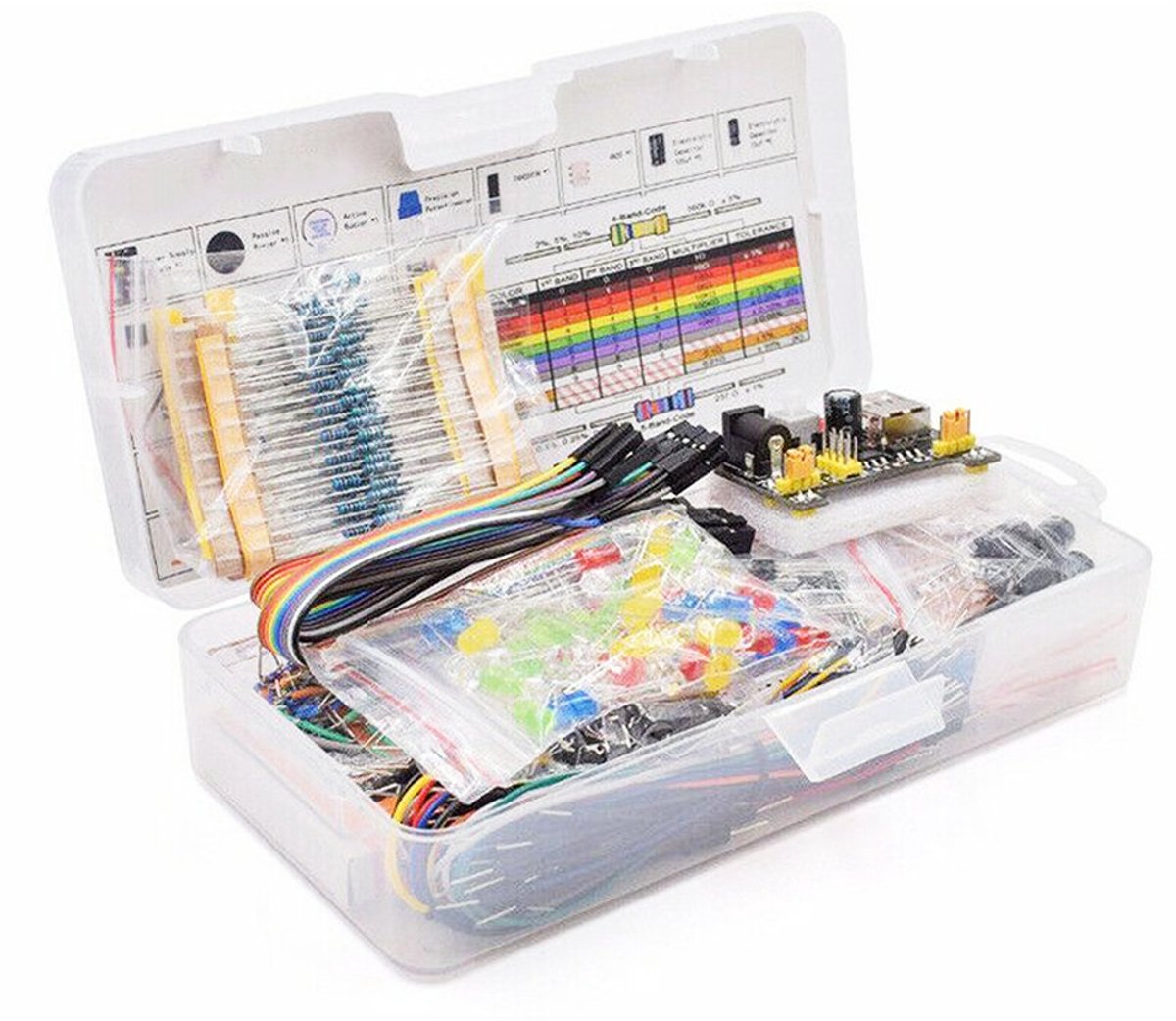 Ultieme Arduino Uno R3 starterkit - Breadboard met 830 gaten - Een leerkit voor beginners in elektronica-projecten