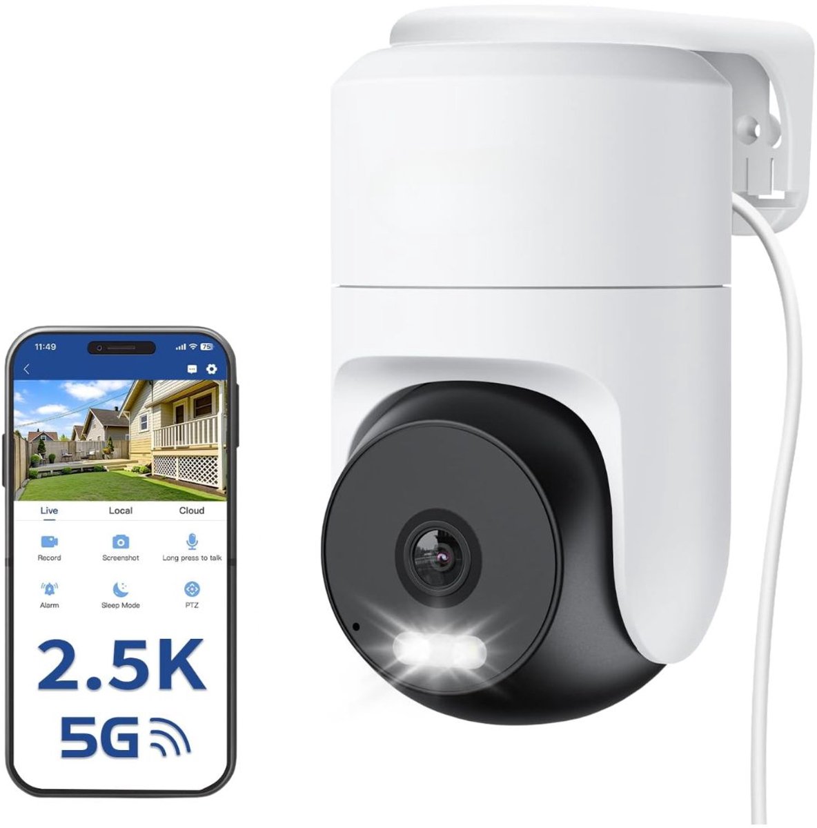 Zavio® Camerabewaking - Beveiligingscamera Draadloos Buiten - Bewakingscamera