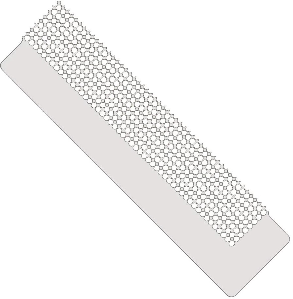 Diamanttester - Roestvrijstalen liniaal 16 cm - 300 Gaten - Hulpmiddel voor Diamantschilderen - Voor Ronde Volledige & Gedeeltelijke Boor
