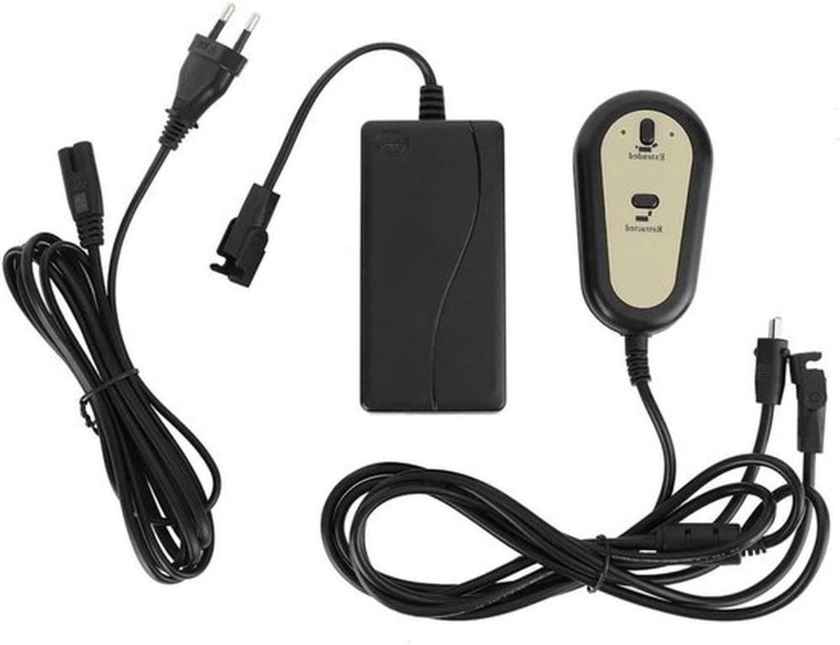 MK Stoer -Elektrische Fauteuil Lift Stoelcontroller - Handcontroller - Sofa Stoelbediening - Mannelijke Connector - EU-stekker - Voeding - 100-240V - Geschikt voor Home Cinema Sofa - Zwart - Model 01 - Handschakelaar
